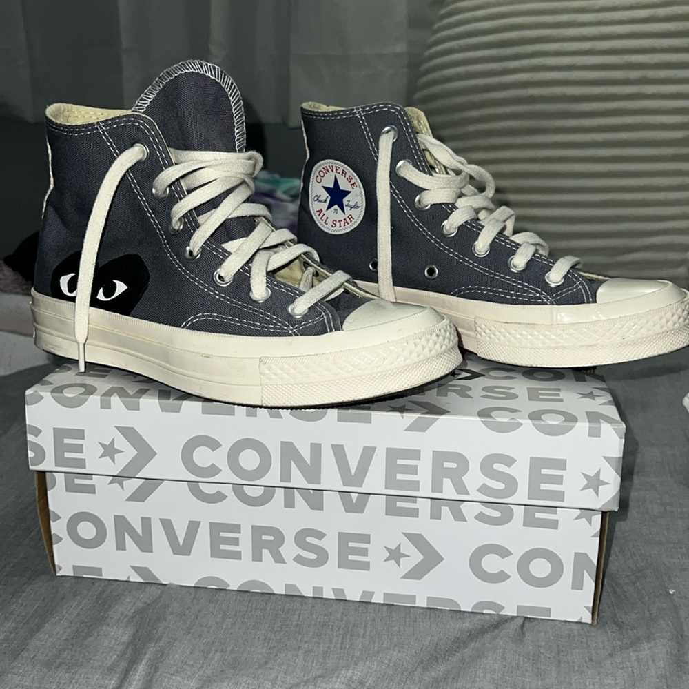 Comme Des Garcons Play x Converse Unisex Chuck Taylor High Top Sneakers
